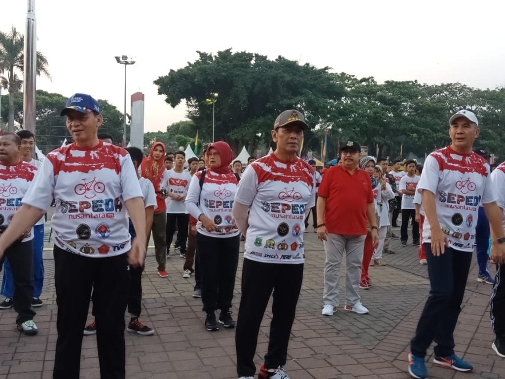 Sosialisasi Asian Games, Menko Polhukam Gowes Sepeda Nusantara Bersama 5.000 Peserta di Banten