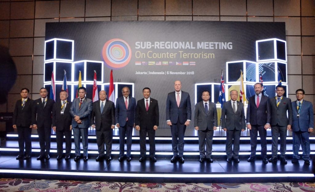 Menko Polhukam bersama Menteri Dalam Negeri Australia Pimpin Pertemuan 9 Negara Melawan Terorisme di Sub Kawasan